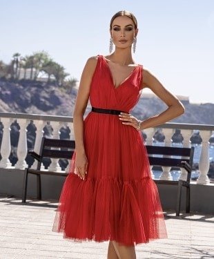 Sukienka Paris-czerwony